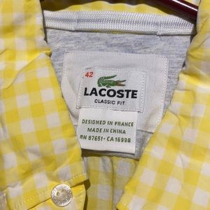 Lacoste yellow SS shirt